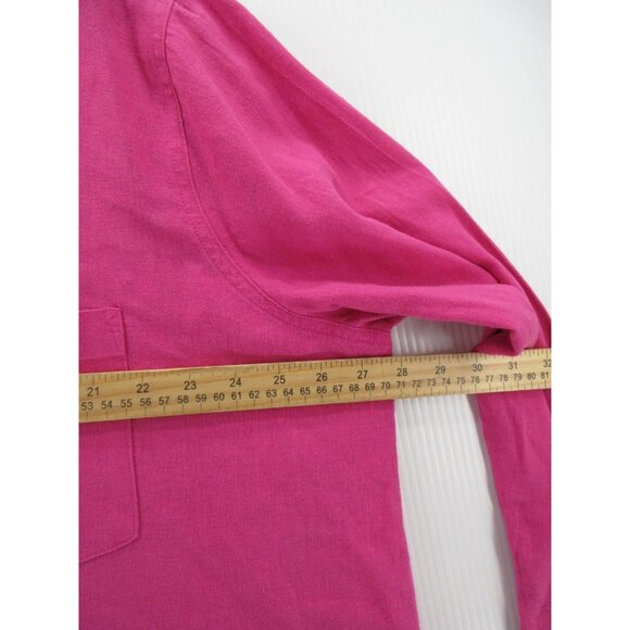 Gap Top XXL Linen Blend Tunic Shirt Button Down Pocket Preppy Woven - Picture 6 of 11